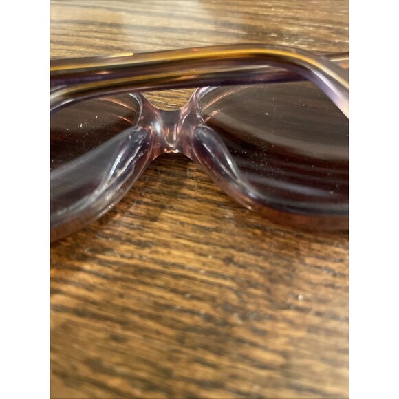 Vintage Neostyle Beauty Brown Purple Plastic Sunglasses Germany FRAMES ONLY - Picture 8 of 13